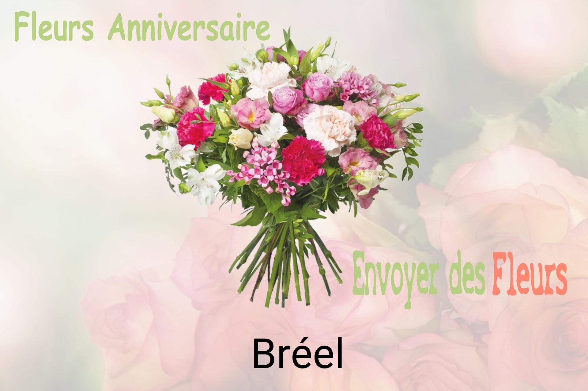 Bouquet de fleurs d’anniversaire livré à Bréel